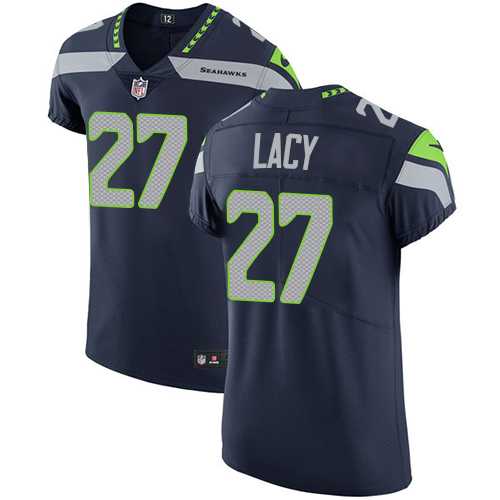 Nike Seattle Seahawks #27 Eddie Lacy Steel Blue Team Color Men's Stitched NFL Vapor Untouchable Elite Jersey