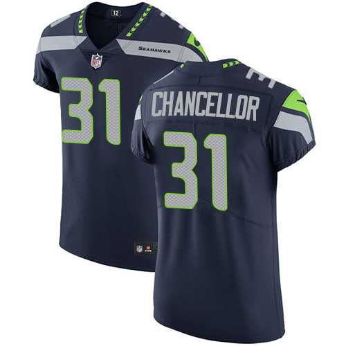 Nike Seattle Seahawks #31 Kam Chancellor Steel Blue Team Color Men's Stitched NFL Vapor Untouchable Elite Jersey
