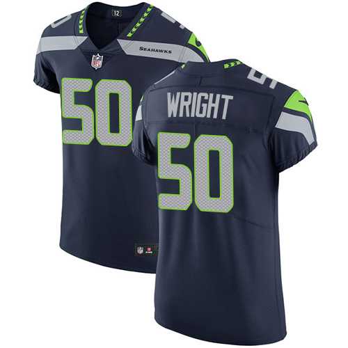 Nike Seattle Seahawks #50 K.J. Wright Steel Blue Team Color Men's Stitched NFL Vapor Untouchable Elite Jersey