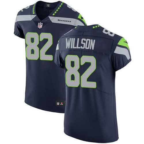Nike Seattle Seahawks #82 Luke Willson Steel Blue Team Color Men's Stitched NFL Vapor Untouchable Elite Jersey
