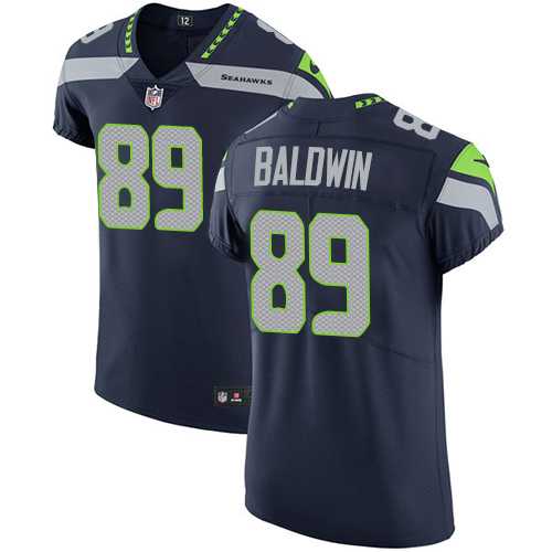 Nike Seattle Seahawks #89 Doug Baldwin Steel Blue Team Color Men's Stitched NFL Vapor Untouchable Elite Jersey