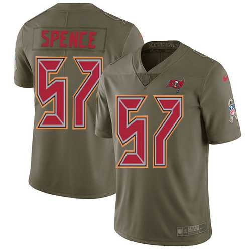 Nike Tampa Bay Buccaneers #57 Noah Spence Olive Men's Stitched NFL Limited 2017 Salute to Service Jersey