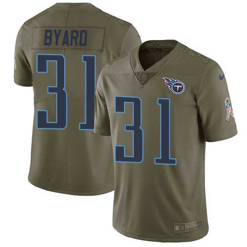 Nike Tennessee Titans #31 Kevin Byard Olive Men's Stitched NFL Limited 2017 Salute To Service Jersey