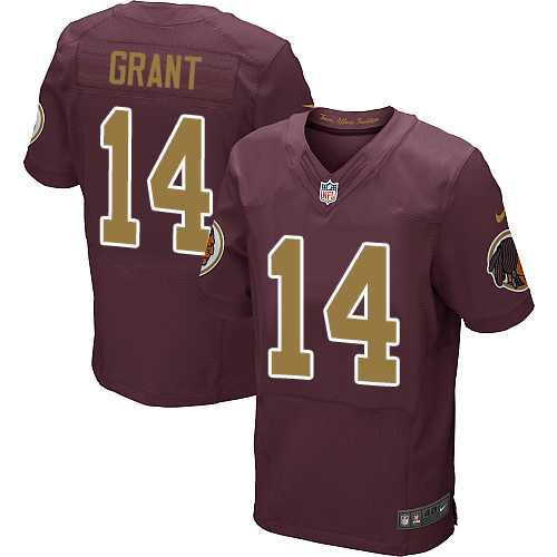 Nike Washington Redskins #14 Ryan Grant Burgundy Red Alternate Men's Stitched NFL 80TH Throwback Elite Jersey