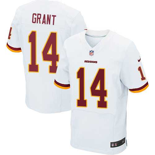Nike Washington Redskins #14 Ryan Grant White Men's Stitched NFL Elite Jersey