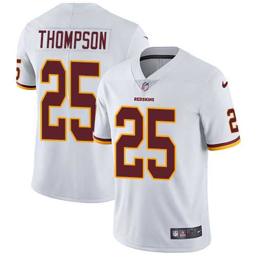 Nike Washington Redskins #25 Chris Thompson White Men's Stitched NFL Vapor Untouchable Limited Jersey