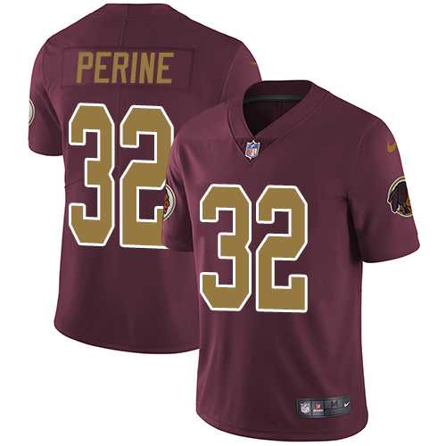 Nike Washington Redskins #32 Samaje Perine Burgundy Red Alternate Men's Stitched NFL Vapor Untouchable Limited Jersey