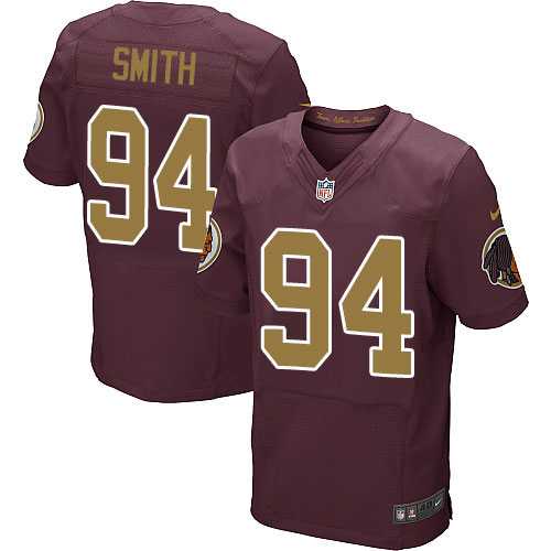 Nike Washington Redskins #94 Preston Smith Burgundy Red Alternate Men's Stitched NFL 80TH Throwback Elite Jersey