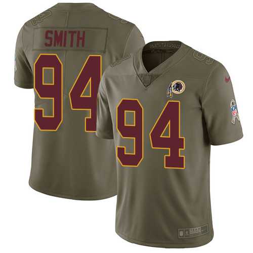 Nike Washington Redskins #94 Preston Smith Olive Men's Stitched NFL Limited 2017 Salute To Service Jersey