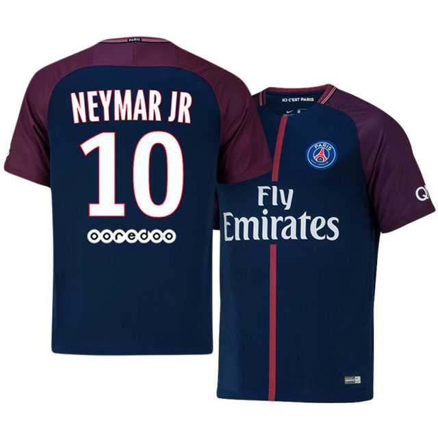 Paris Saint-Germain #10 Neymar JR Home Navy Blue Jersey