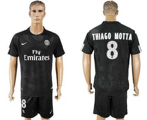 Paris Saint-Germain #8 Thiago Motta Sec Away Soccer Club Jersey