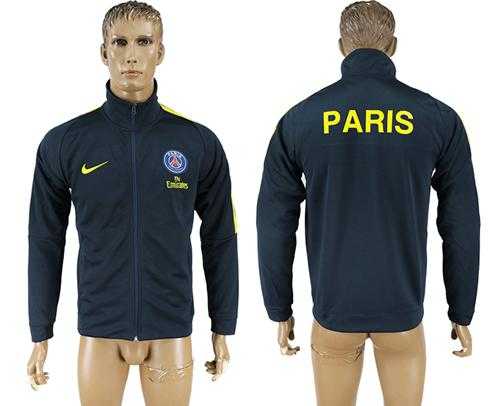 Paris Saint Germain Soccer Jackets Black