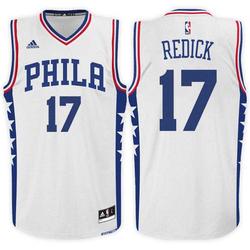 Philadelphia 76ers #17 J.J. Redick Home White New Swingman Jersey