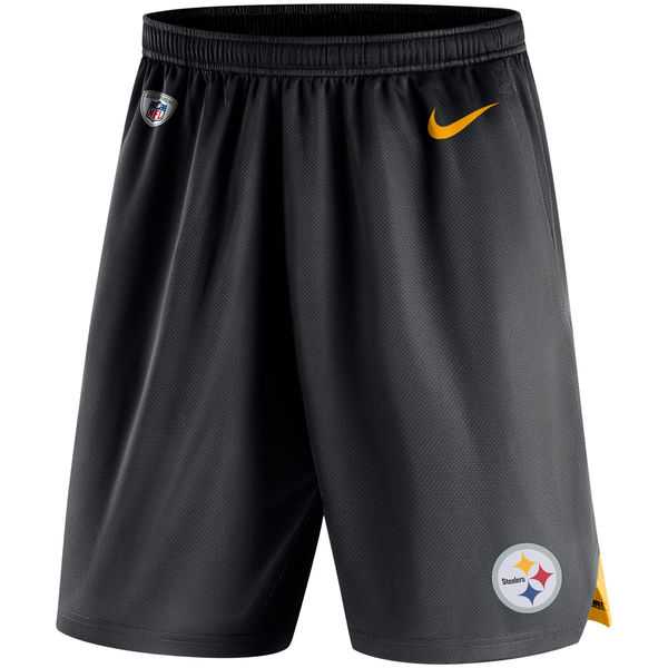 Pittsburgh Steelers Nike Knit Performance Shorts - Black
