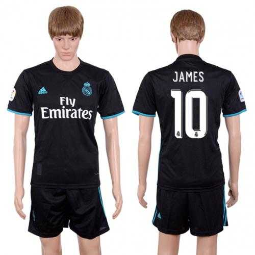 Real Madrid #10 James Away Soccer Club Jersey