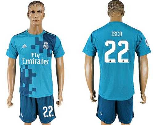 Real Madrid #22 Isco Sec Away Soccer Club Jersey