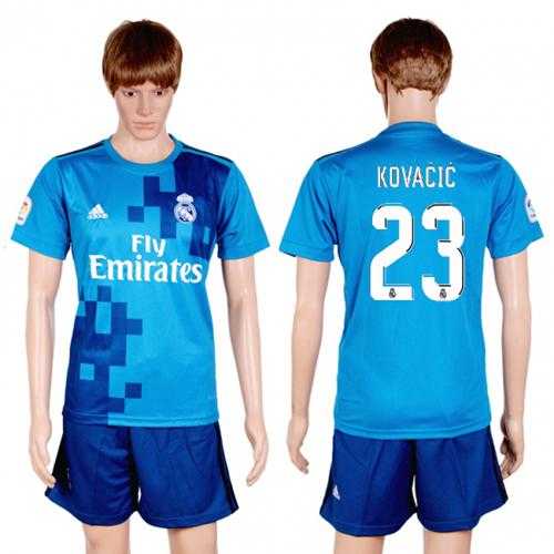 Real Madrid #23 Kovacic Sec Away Soccer Club Jersey