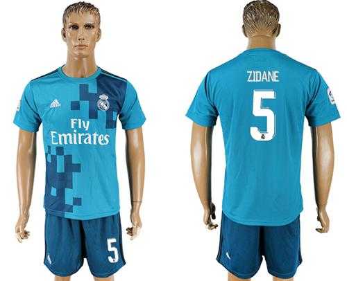 Real Madrid #5 Zidane Sec Away Soccer Club Jersey