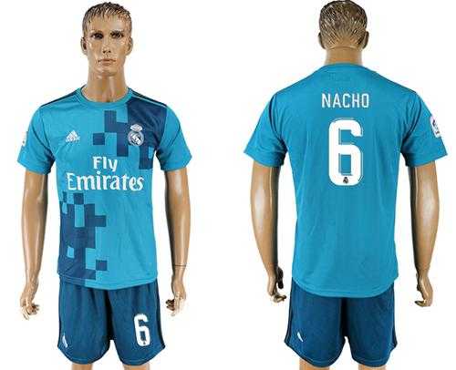 Real Madrid #6 Nacho Sec Away Soccer Club Jersey