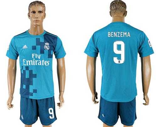 Real Madrid #9 Benzema Sec Away Soccer Club Jersey