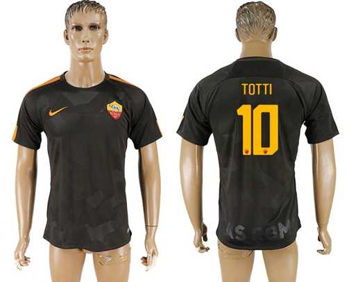 Roma #10 Totti Sec Away Soccer Club Jersey