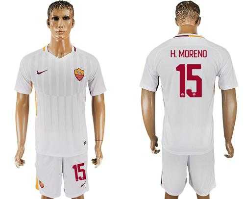 Roma #15 H.Moreno Away Soccer Club Jersey
