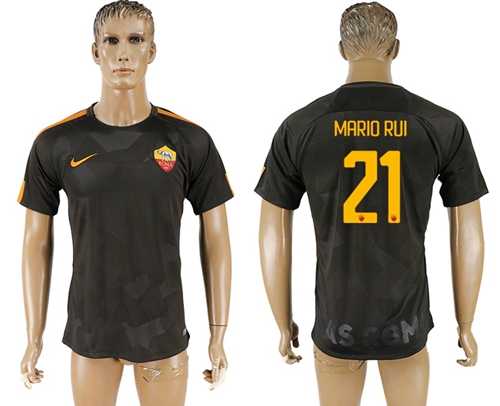 Roma #21 Mario Rui Sec Away Soccer Club Jersey