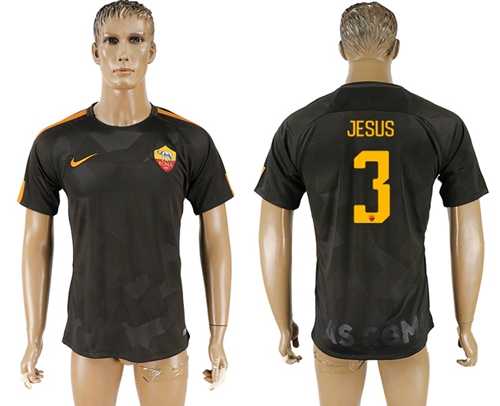 Roma #3 Jesus Sec Away Soccer Club Jersey