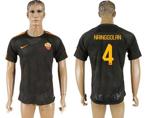 Roma #4 Nainggolan Sec Away Soccer Club Jersey