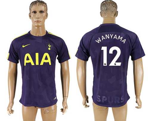 Tottenham Hotspur #12 Wanyama Sec Away Soccer Club Jersey