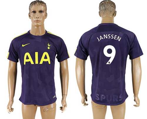 Tottenham Hotspur #9 Janssen Sec Away Soccer Club Jersey