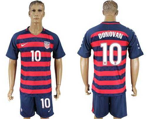 USA #10 Donovan Away Soccer Country Jersey
