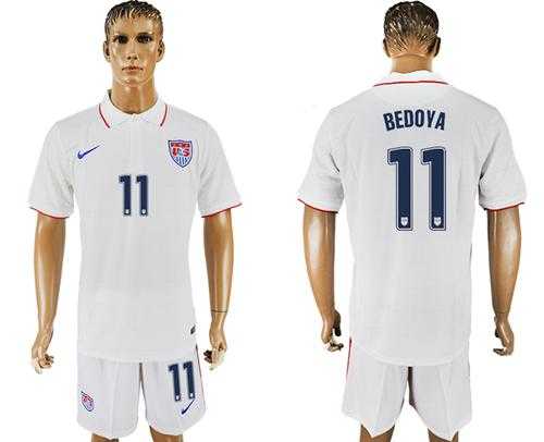 USA #11 Bedoya Home Soccer Country Jersey