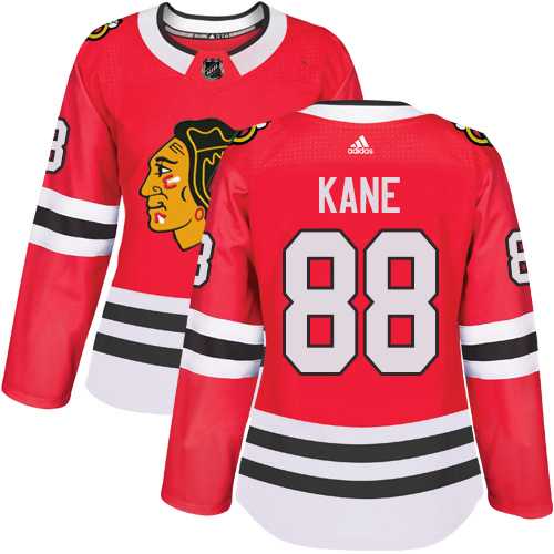 Women's Adidas Chicago Blackhawks #88 Patrick Kane Red Home Authentic Stitched NHL