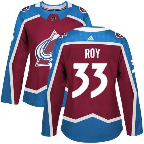 Women's Adidas Colorado Avalanche #33 Patrick Roy Burgundy Home Authentic Stitched NHL