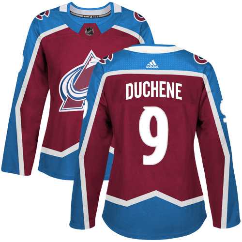 Women's Adidas Colorado Avalanche #9 Matt Duchene Burgundy Home Authentic Stitched NHL