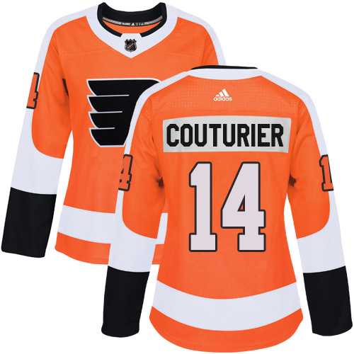 Women's Adidas Philadelphia Flyers #14 Sean Couturier Orange Home Authentic Stitched NHL