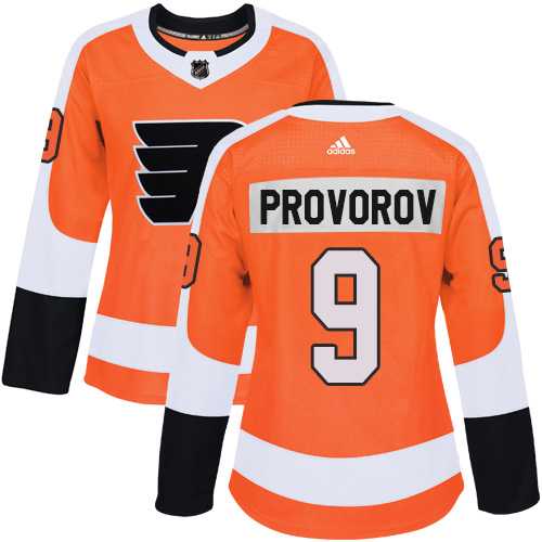 Women's Adidas Philadelphia Flyers #9 Ivan Provorov Orange Home Authentic Stitched NHL