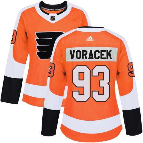 Women's Adidas Philadelphia Flyers #93 Jakub Voracek Orange Home Authentic Stitched NHL