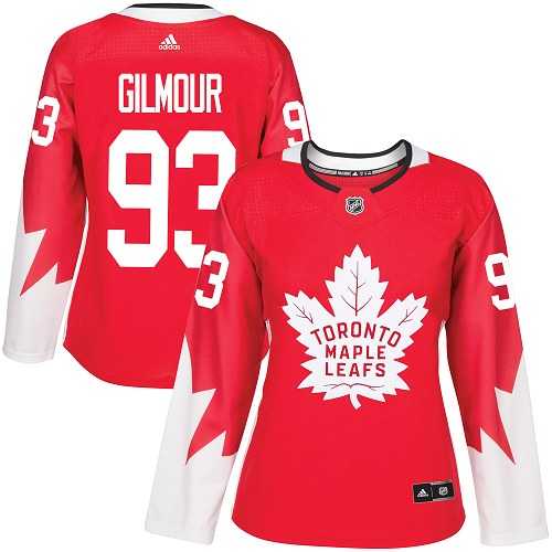 Women's Adidas Toronto Maple Leafs #93 Doug Gilmour Red Team Canada Authentic Stitched NHL