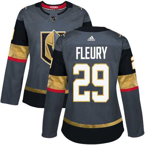 Women's Adidas Vegas Golden Knights #29 Marc-Andre Fleury Grey Home Authentic Stitched NHL