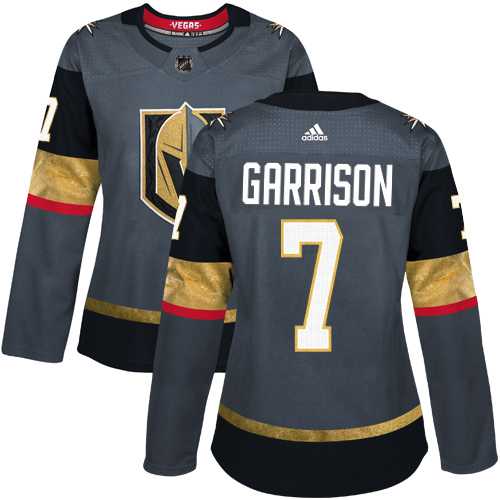 Women's Adidas Vegas Golden Knights #7 Jason Garrison Grey Home Authentic Stitched NHL