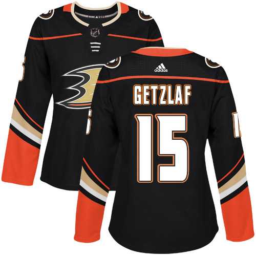 Women's Adidas Anaheim Ducks #15 Ryan Getzlaf Black Home Authentic Stitched NHL Jersey