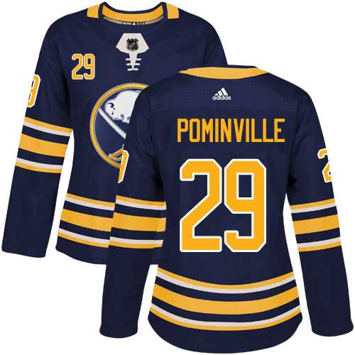 Women's Adidas Buffalo Sabres #29 Jason Pominville Navy Blue Home Authentic Stitched NHL