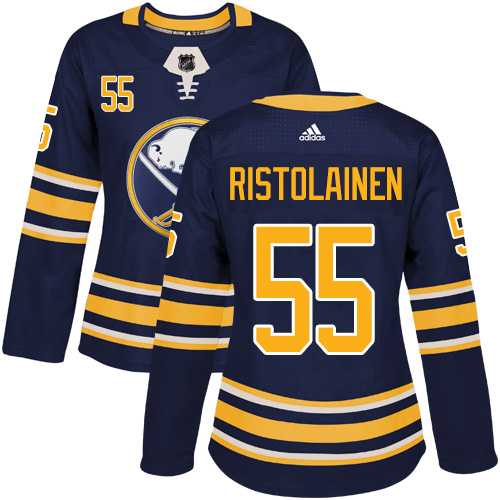 Women's Adidas Buffalo Sabres #55 Rasmus Ristolainen Navy Blue Home Authentic Stitched NHL