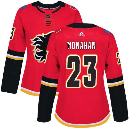 Women's Adidas Calgary Flames #23 Sean Monahan Red Home Authentic Stitched NHL Jersey