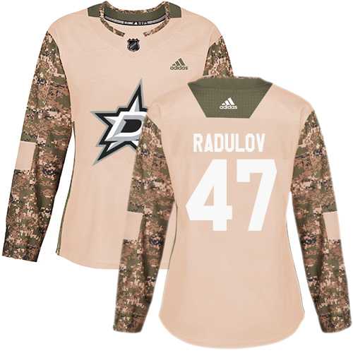 Women's Adidas Dallas Stars #47 Alexander Radulov Camo Authentic 2017 Veterans Day Stitched NHL Jersey