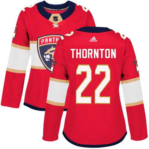 Women's Adidas Florida Panthers #22 Shawn Thornton Red Home Authentic Stitched NHL Jersey