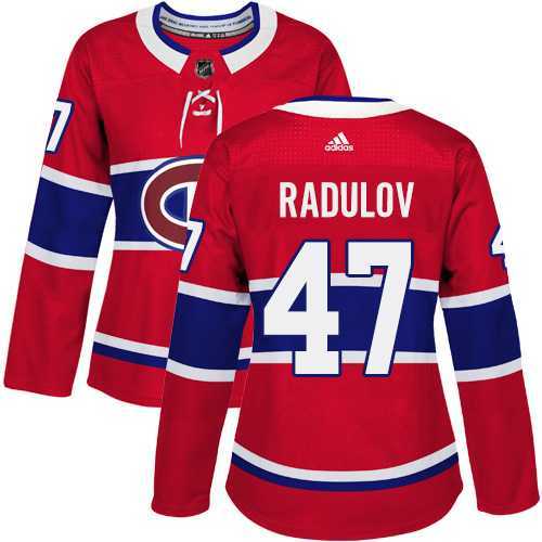 Women's Adidas Montreal Canadiens #47 Alexander Radulov Red Home Authentic Stitched NHL Jersey Women's Adidas Montreal Canadiens #47 Alexander Radulov Red Home Authentic Stitched NHL Jersey