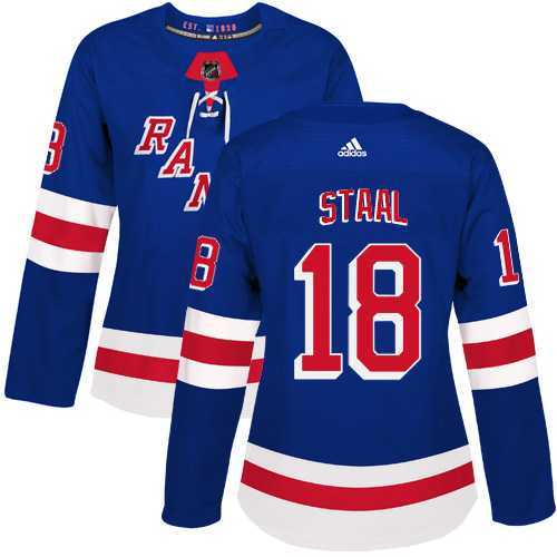 Women's Adidas New York Rangers #18 Marc Staal Royal Blue Home Authentic Stitched NHL Jersey Women's Adidas New York Rangers #18 Marc Staal Royal Blue Home Authentic Stitched NHL Jersey